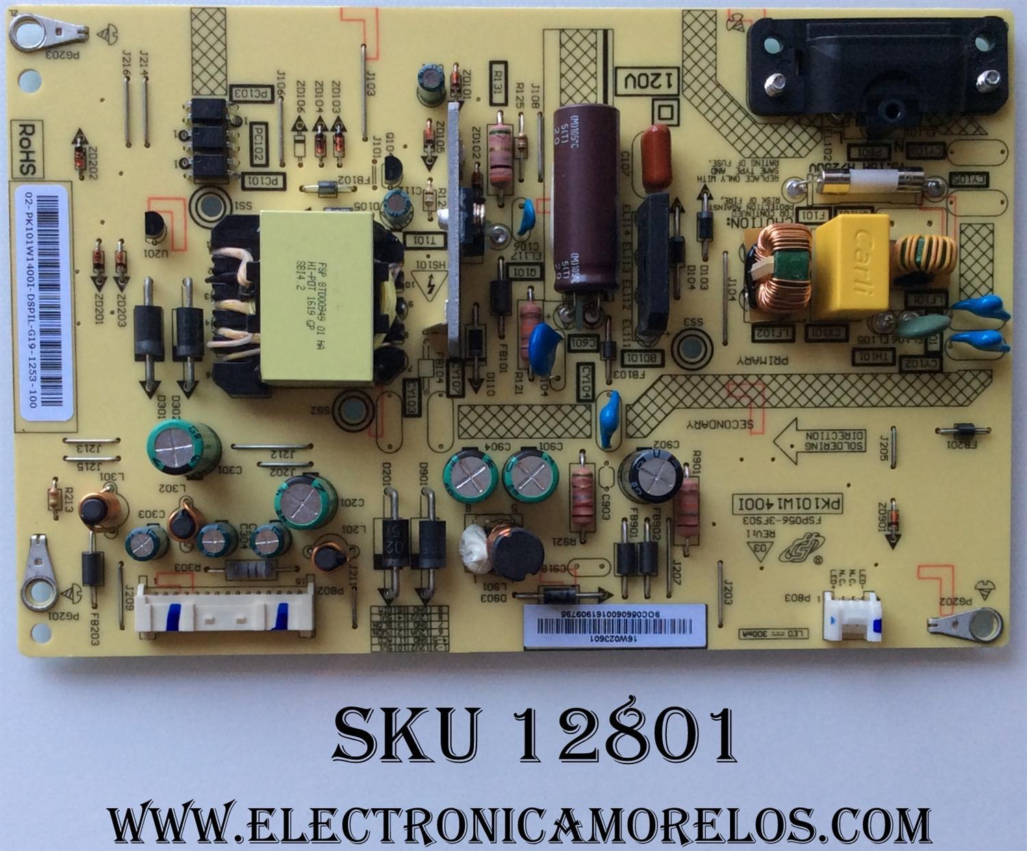 FUENTE DE PODER / TOSHIBA PK101W1400I / FSP056-3FS03 / MODELO 32L221U / PANEL C320LD-GH61	