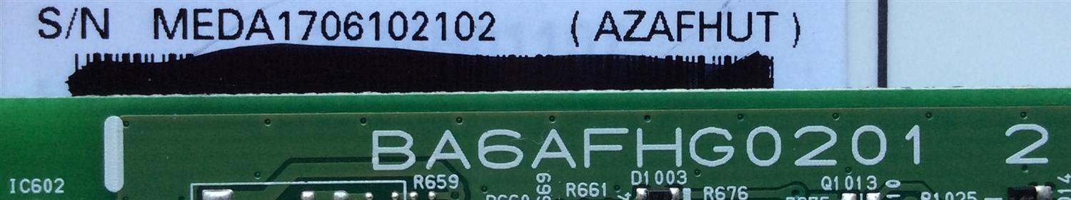FUENTE / MAIN / SANYO AZAFHUT / BA6AFHG0201 2 / MODELO FW32D06F B MEDA1	 - Imagen 2