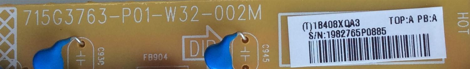 FUENTE DE PODER / VIZIO ADTV1B408XQA3 / 1B408XQA3 / 715G3763-P01-W32-002M / MODELO E220VA - Imagen 2