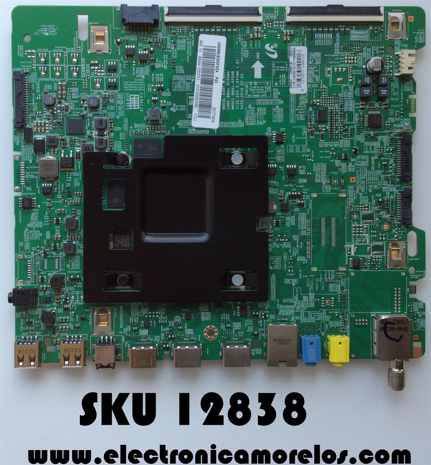 MAIN / SAMSUNG BN94-12037U / BN41-02568A / BN97-12961A / PANEL CY-GK055HGLV5H / MODELO UN55MU630DFXZA FA01