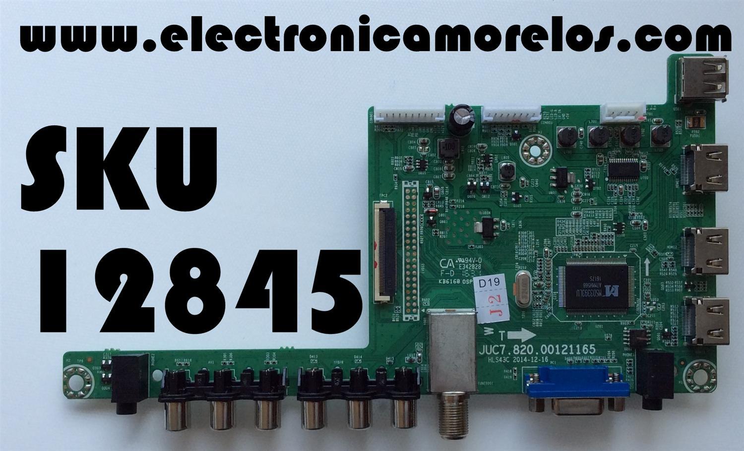 MAIN / RCA 999A6R / JUC7.820.00121165 / 55G850121538-A1 / HLS43C / PANEL C550F16-E5-H(G80) / MODELO LED55E45RH