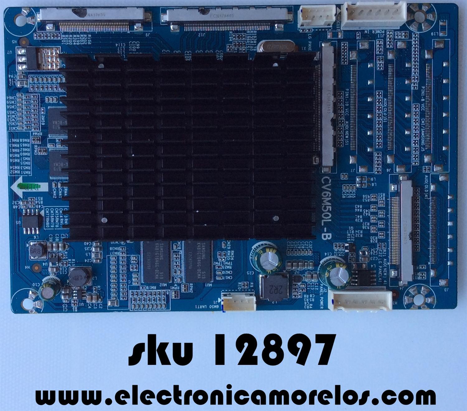 TARJETA INTERFACE FRC  890-109-6M50 / CV6M50L-B-11 / SY15277 / 10002236  /MODELO TC-55CX420U