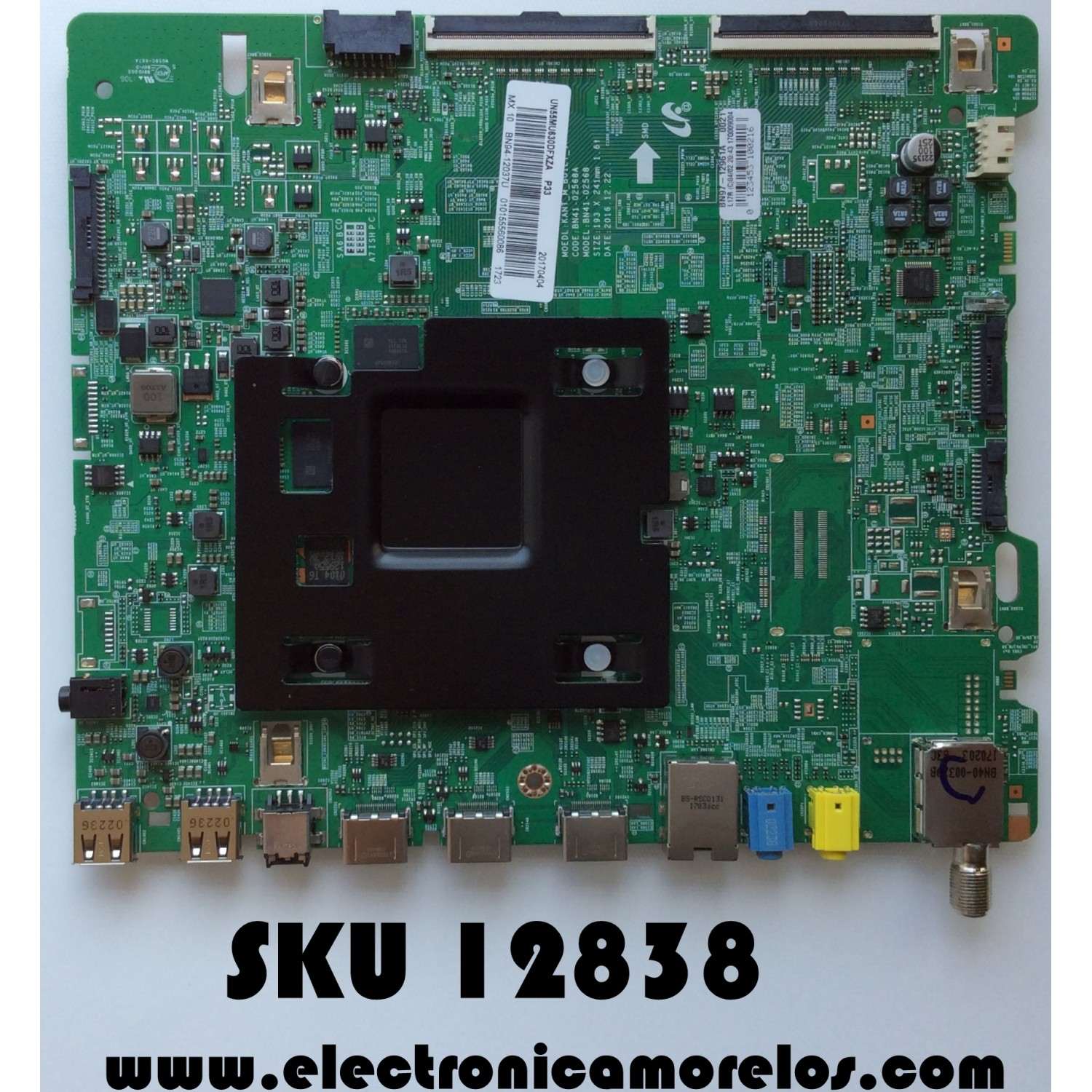 MAIN / SAMSUNG BN94-12037U / BN41-02568A / BN97-12961A / PANEL CY-GK055HGLV5H / MODELO UN55MU630DFXZA FA01