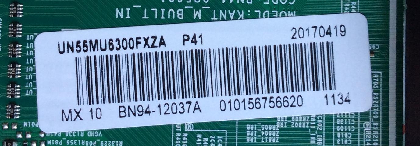 MAIN / SAMSUNG BN94-12037A / BN97-12961A / BN41-02568A / PANEL CY-GK055HGLV6H / DISPLAY BN96-39045A / LSF550FN08-L15 / MODELO UN55MU6300FXZA FA01 - Imagen 2
