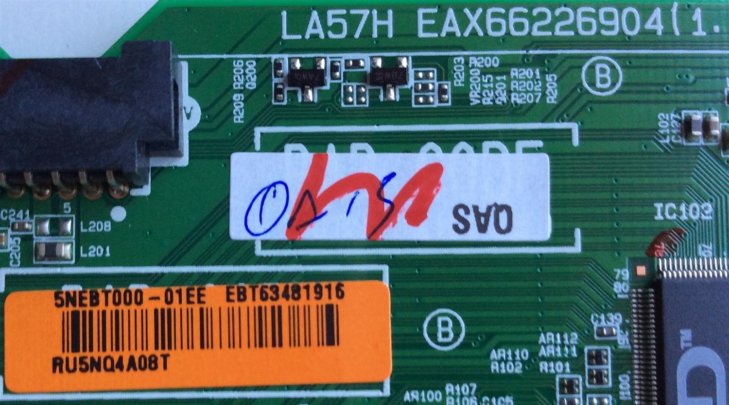 MAIN / LG EBT63481916 / EAX66226904 (1.0) / MODELO 49LF5500-UA BUSYLJR / PANEL LC490DUE-(MG)(A6) - Imagen 2