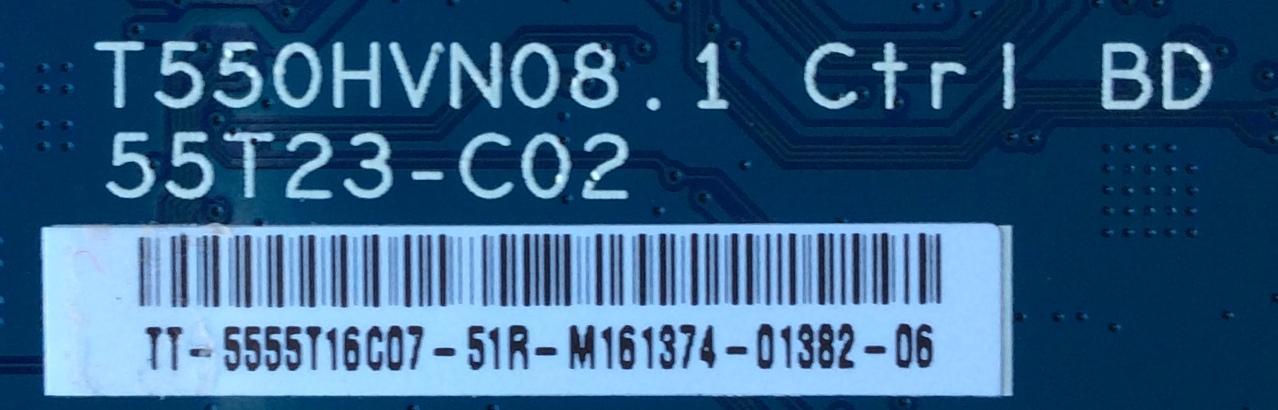 T-CON / LG 55.55T16.C07 / T550HVN08.1 CTRL BD / MODELO 55LF6300-UA BUSDLJR - Imagen 2