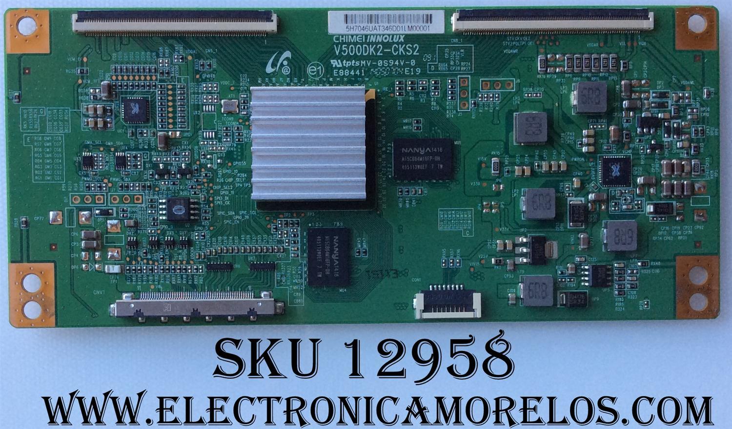 T-CON / HAIER 5H7046UAT / V500DK2-CKS2 / V500DK2-QS1 / MODELO 50EU5550 / PANEL V500DK2-QS1	