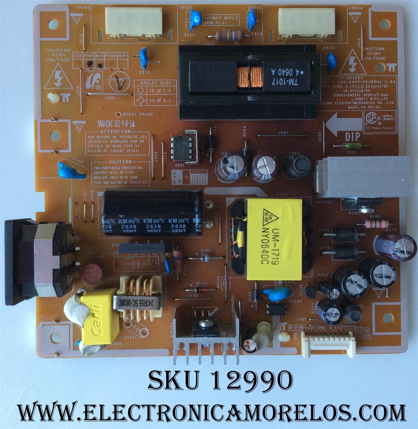 FUENTE DE PODER / SAMSUNG IP-35155A / GS2-V-0-1