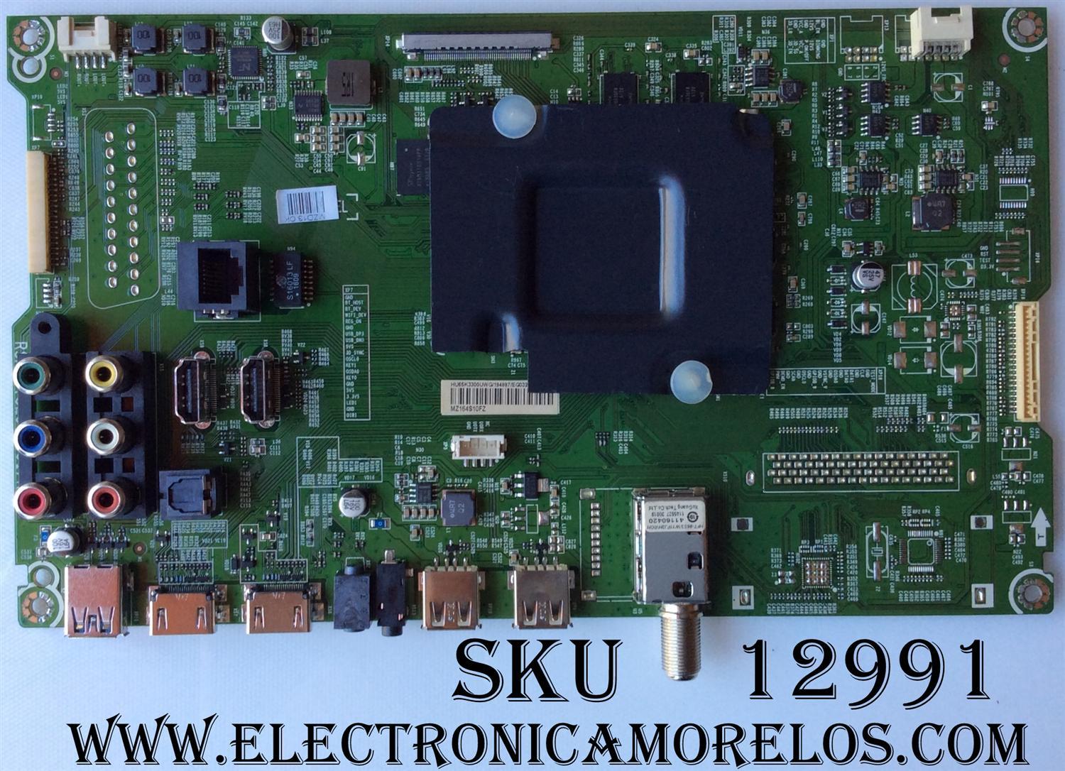 MAIN PARA TV HISENSE / NUMERO DE PARTE 194887 / HU55K330UWG / RSAG7.820.6591/ROH / PANEL  HD550DU-B52\LD\S2\GM\ROH / MODELO 55H8C