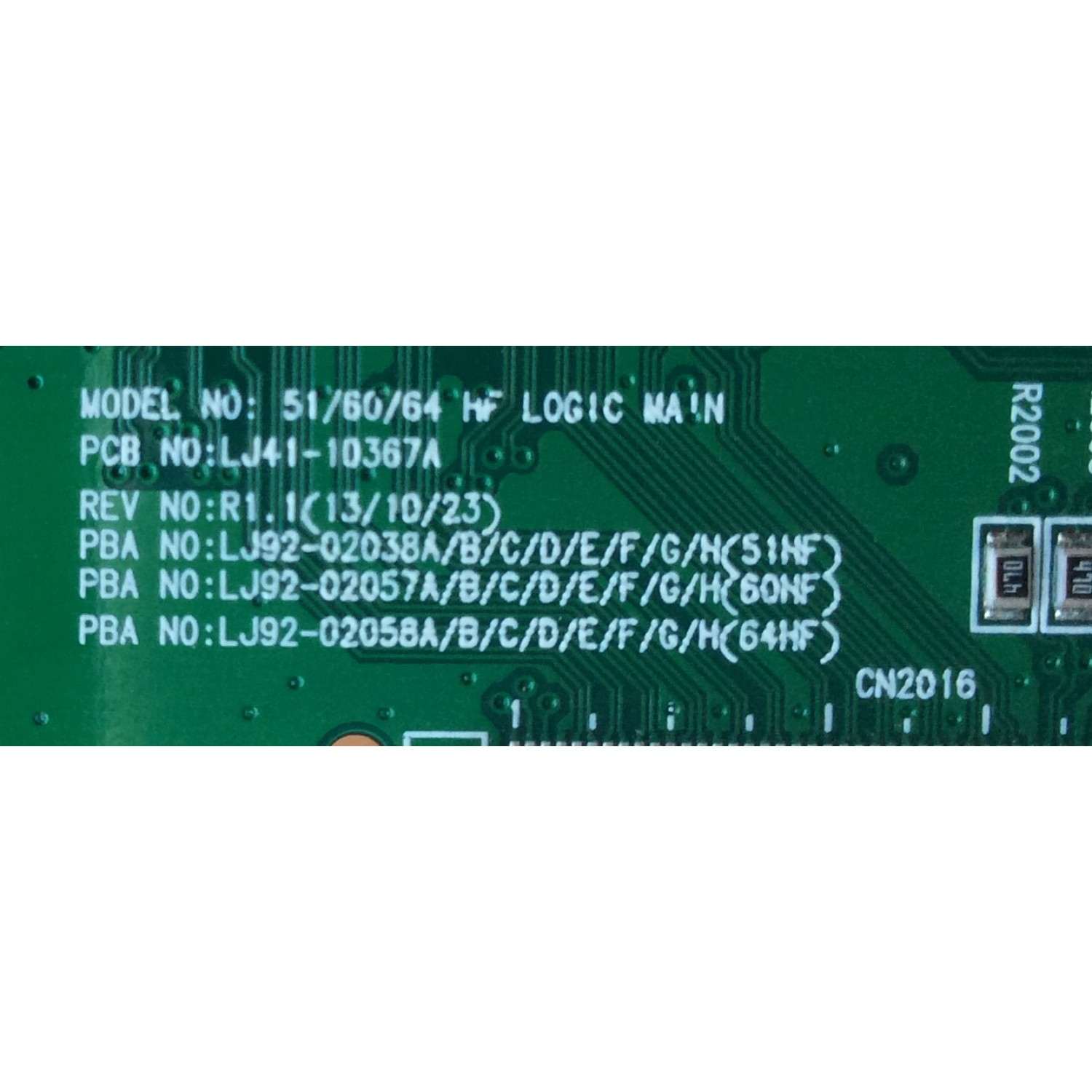 MAIN LOGICA / SAMSUNG BN96-30194A / LJ92-02057A / LJ92-02038A / LJ92-02058A / MODELO PN60F5300BFXZA TS02 / PANEL PP60FF050A - Imagen 2