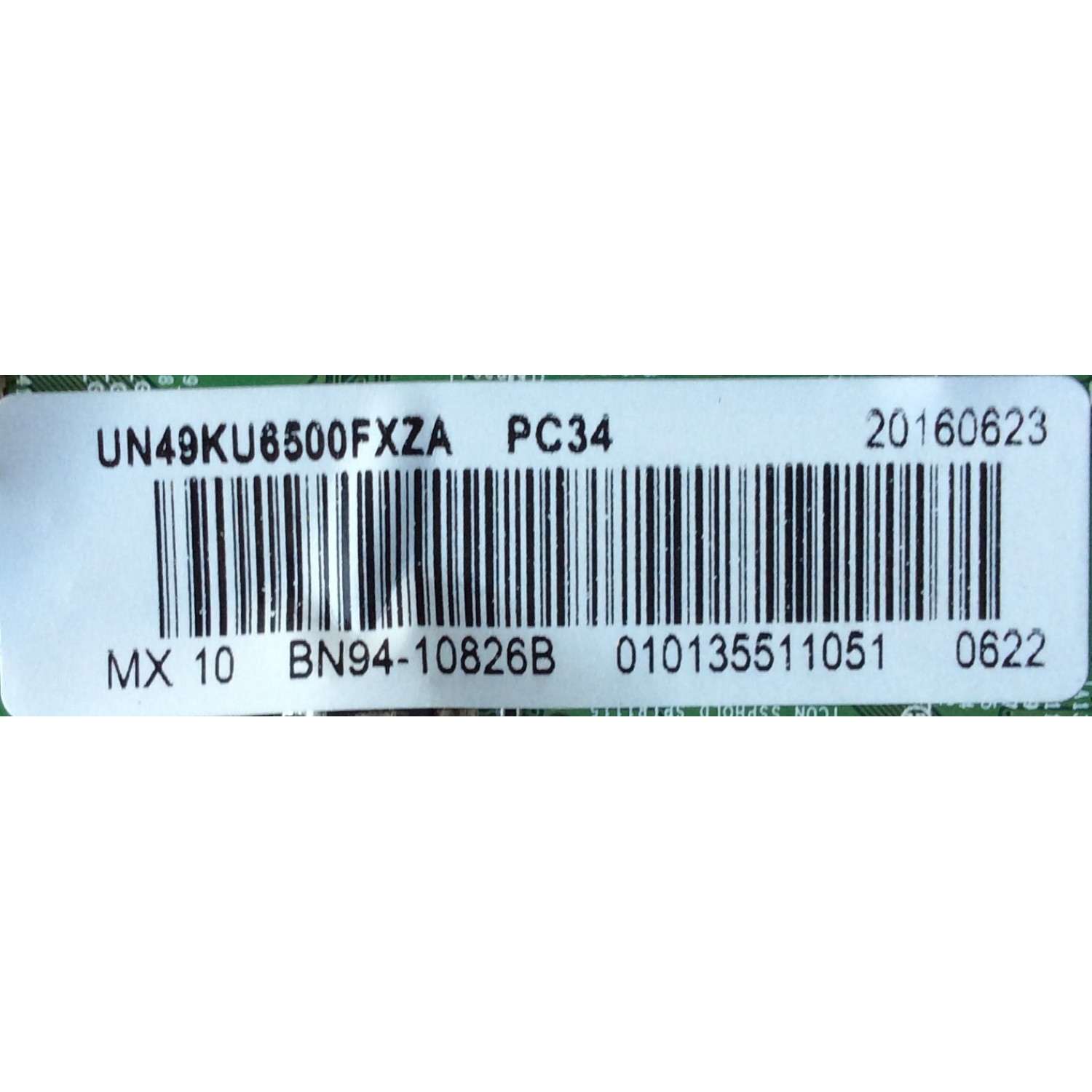 MAIN PARA TV SAMSUNG / NUMERO DE PARTE BN94-10826B / BN41-02528A / BN97-10983B / BN9410826B / PANEL'S CY-WK049HGLV1H / CY-WK049HGLV1V / MODELOS UN49KU6500 / UN49KU6500FXZC / UN49KU6500FXZA FA01 - Imagen 2