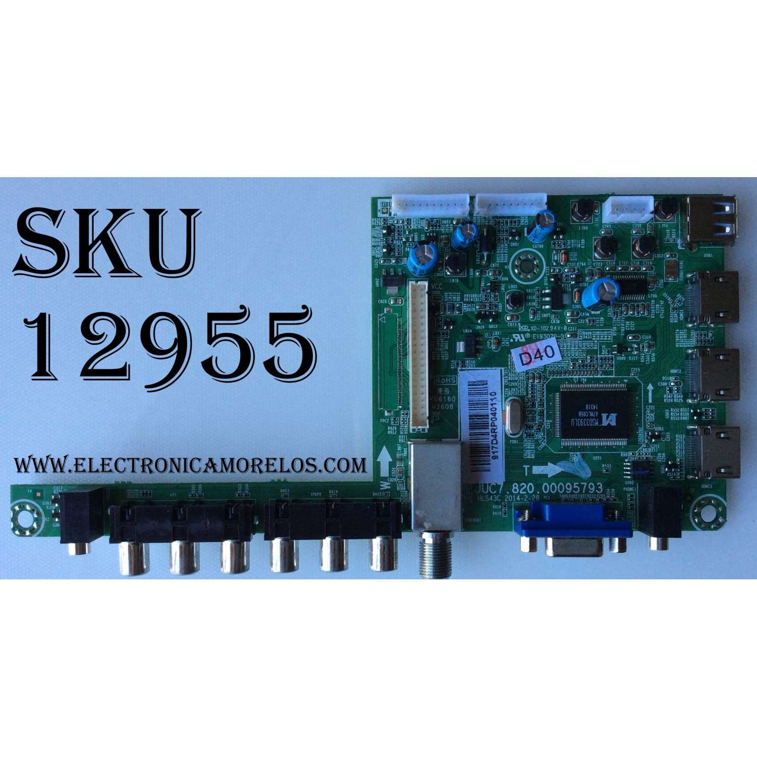 MAIN / ELEMENT 917D4R / JUC7.820.00095793 / MODELO ELEFT406 A1500 / PANEL LSC400HM10-S01	