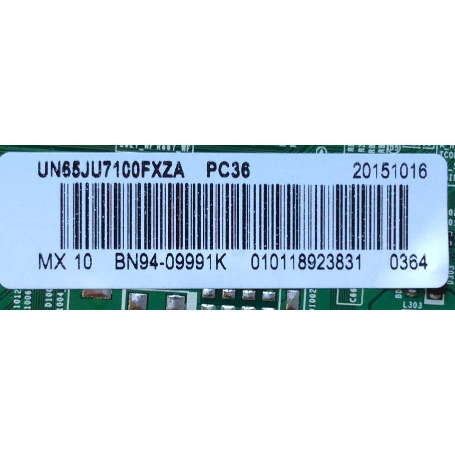 MAIN PARA TV SAMSUNG / NUMERO DE PARTE BN94-09991K / BN41-02356C / BN97-10228A / BN9409991K / PARTE SUSTITUTA BN94-09073K / MODELO UN65JU7100 / UN65JU7100FXZA IH02 - Imagen 2