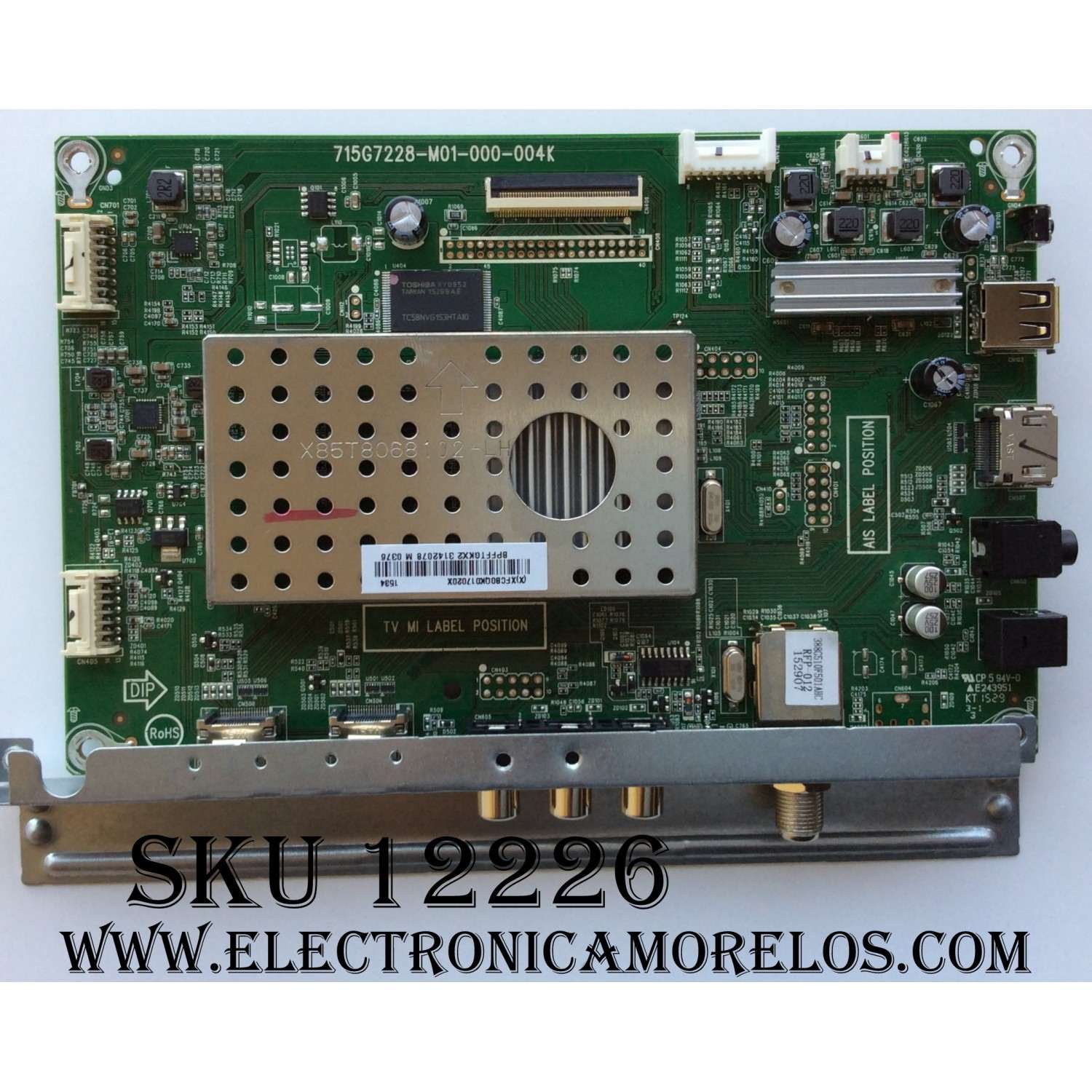 MAIN / HAIER 756TXFCB0QK0170 / XFCB0QK017 / (X)XFCB0QK017010X / 756TXFCB0QK017000X / 715G7228-M01-000-004K / 756TXFCB0QK017000X / BPFFTGKX2 / MODELO 43E4500RA / PANEL TPT430H3-DUYSHA.G REV:S1P