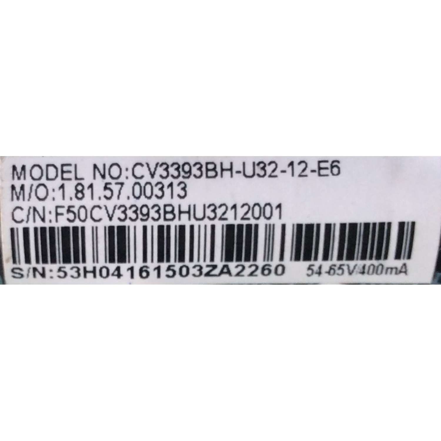 MAIN / FUENTE  / ELEMENT  / CV3393BH-U32 / CV3393BH-U32-12-E6 / 1.81.57.00313 / F50CV3393BHU3212001 / MODELO ELEFW328 - Imagen 2