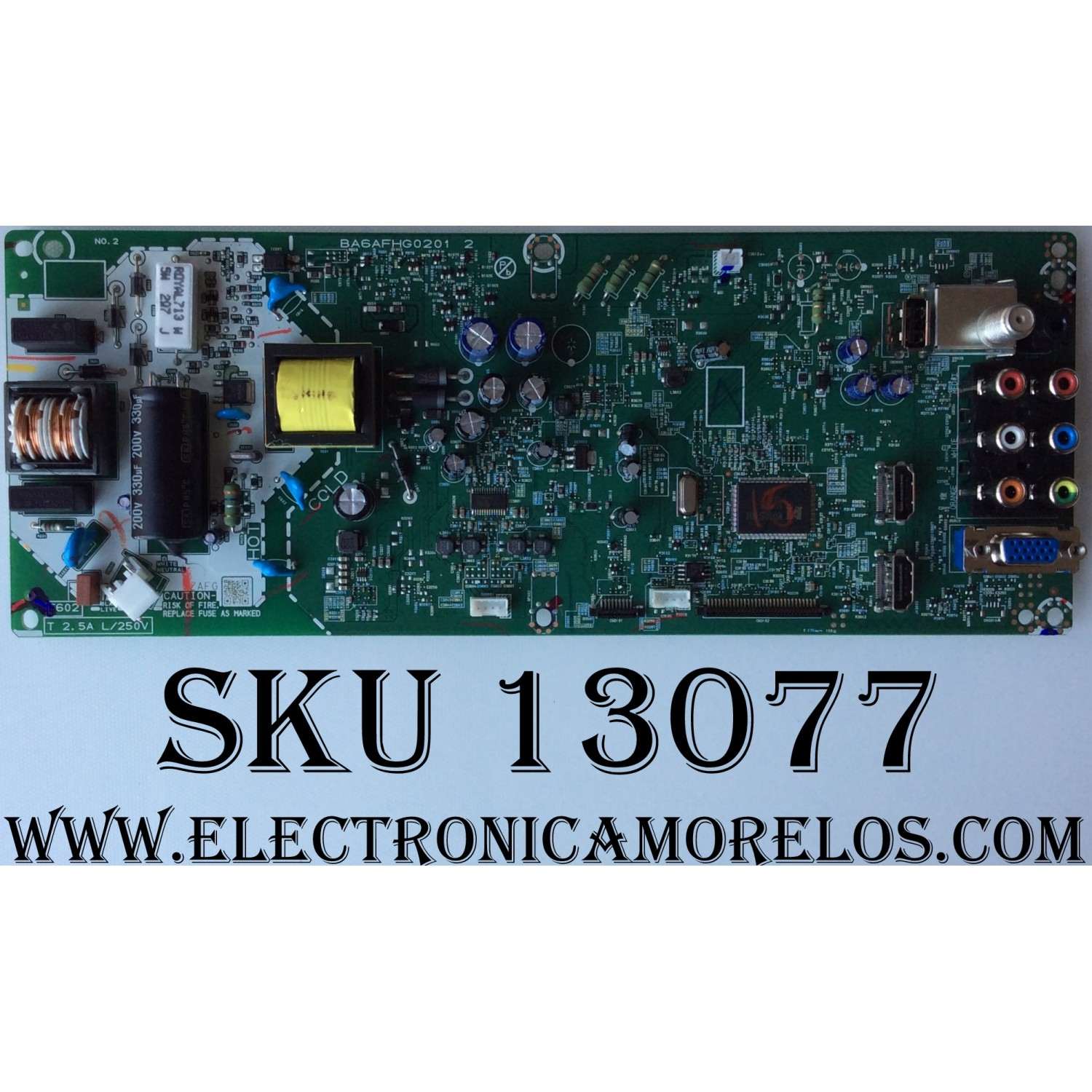 MAIN FUENTE SANYO AZAFGUT / BA6AFHG0201 2   / DISPLAY SC20AN09-P01 / MODELO FW32D06F B MEEA1