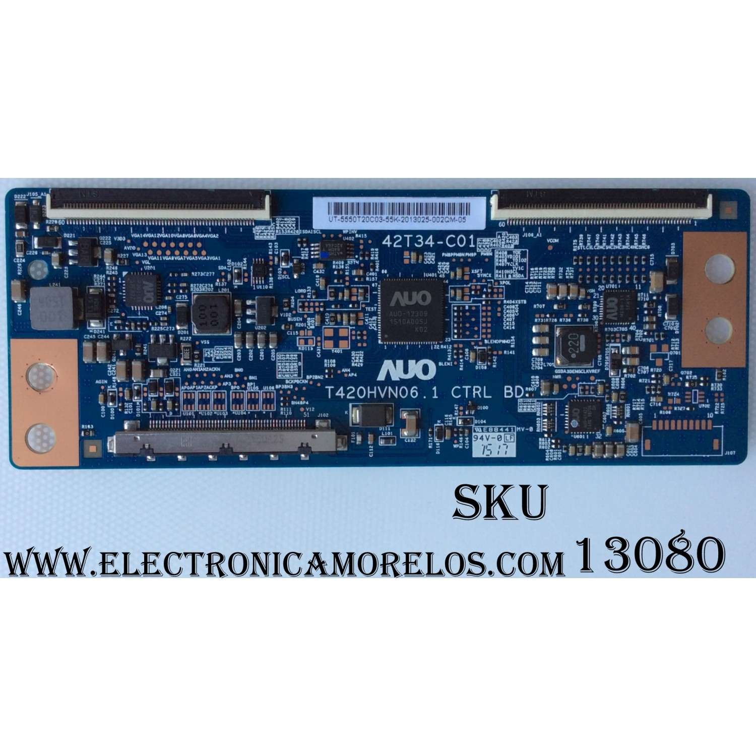 T-CON / ELEMENT 5550T20C03 / 55.50.T20.C03 / 42T34-C01 / T420HVN06.1 / MODELO ELEFT506 H5A2M / PANEL T500HVN08.2