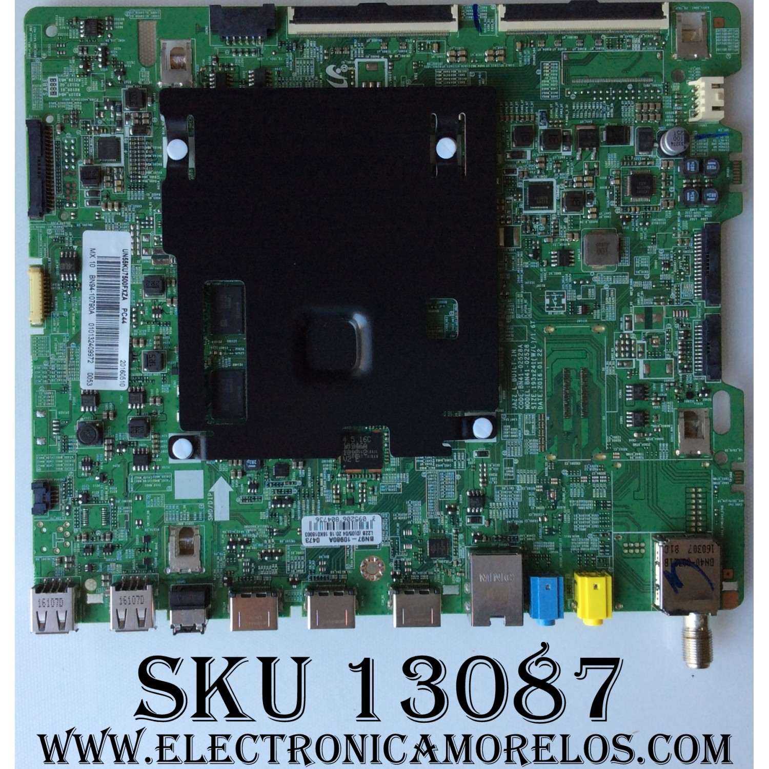 MAIN PARA TV SAMSUNG / NUMERO DE PARTE BN94-10790A / BN41-02528A / BN97-10970A / BN97-10980A / BN9410790A / PANEL CY-VK055HGLV3H / DISPLAY LSF550FN07-L12 / MODELOS UN55KU7500 / UN55KU7500FXZC / UN55KU7500FXZA FA01 / UN55MU7500FXZA FA01