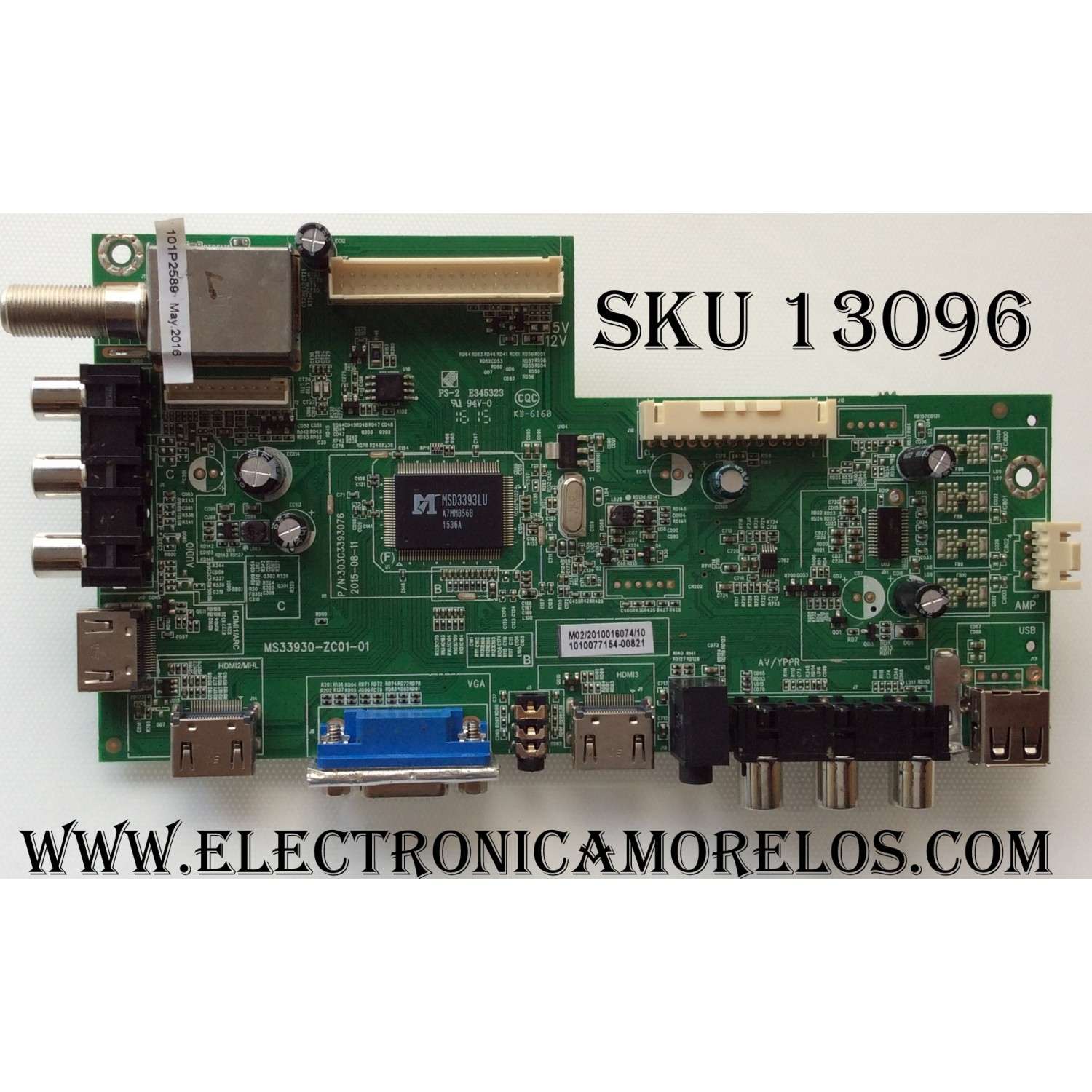 MAIN / JVC 1010077154 / 1010077154-00821 / MS33930-ZC01-01 / 303C3393076 / MODELO LT-50EM76 / PANEL V500HJ1-PE8	