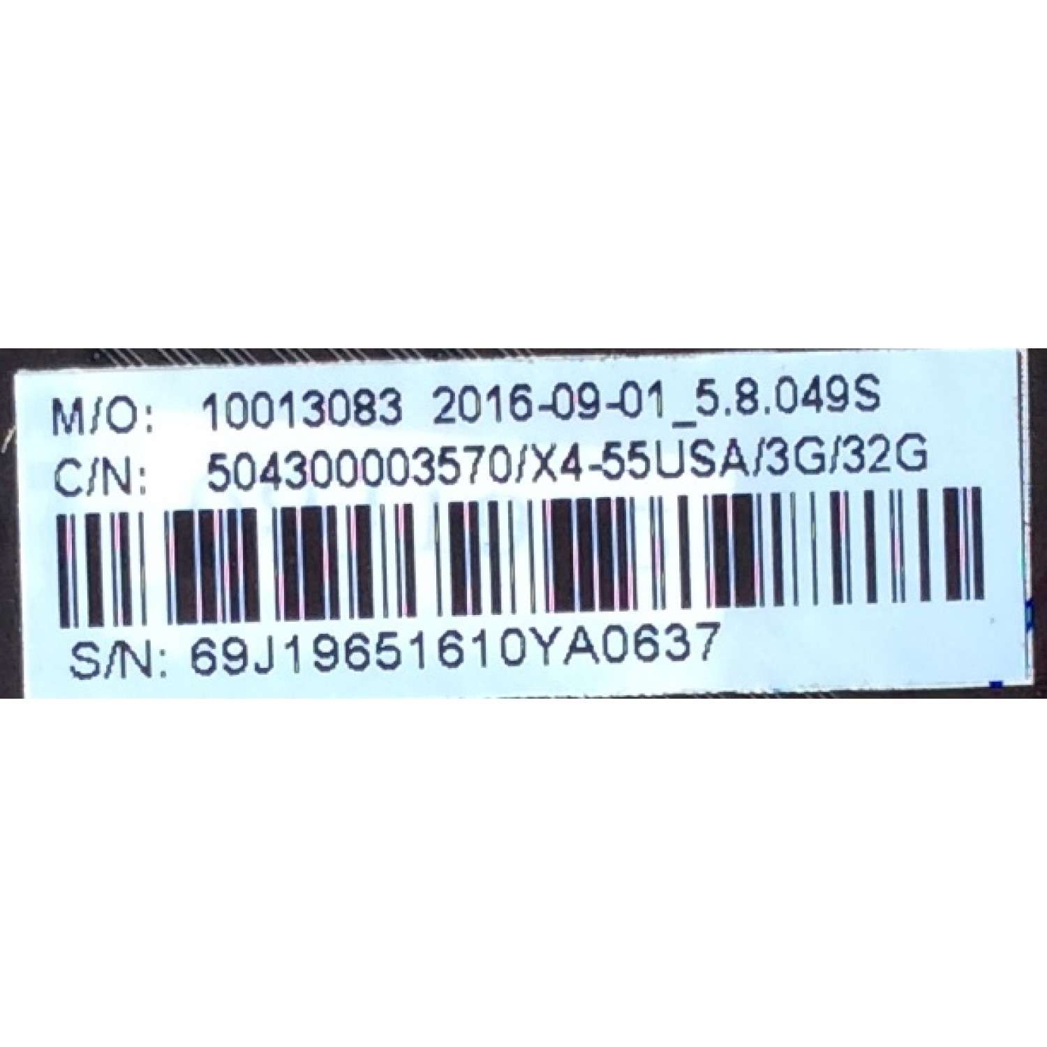 MAIN / LeEco 4K 10013083 / MS6A938_MBD_H5000 / 20330003082 / 504300003570 / MODELO Super4 x55  code:L554UCNN / PANEL TPT550U1-QVN05.U REV:S000M - Imagen 2