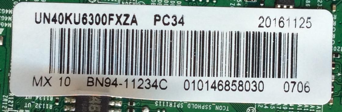 MAIN PARA TV SAMSUNG / NUMERO DE PARTE BN94-11234C / BN41-02528A / BN97-00002V / BN9411234C / MODELO UN40KU6300 / UN40KU6300FXZA FF06 - Imagen 2