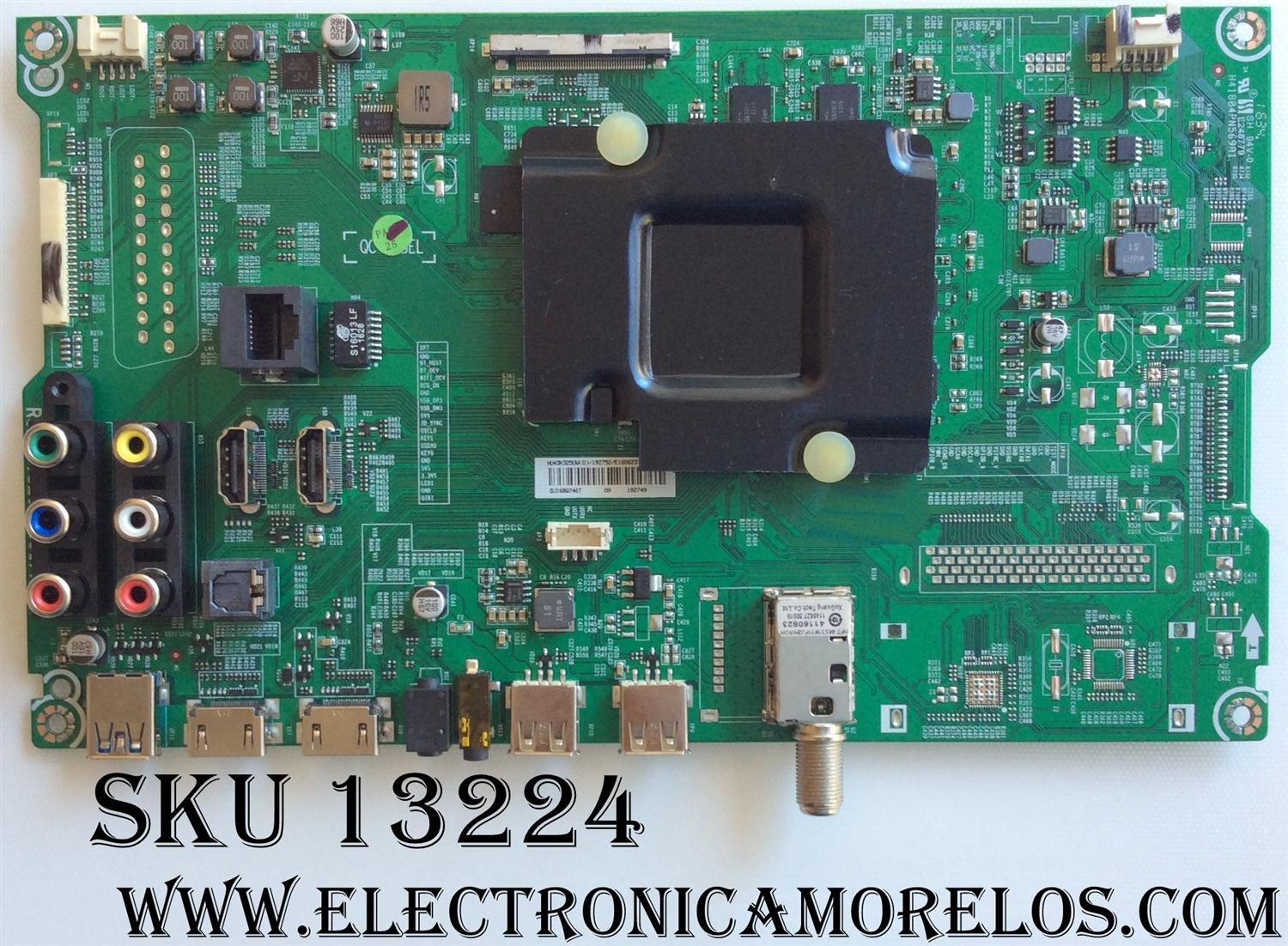 MAIN PARA TV SHARP / NUMERO DE PARTE 192752 / 192749 / RSAG7.820.6591/ROH / HU43K325UWK / 192752/E160623 / PANEL HD426DU-B51(010)\S0\XP\GM\ROH / MODELO LC-43N6100U