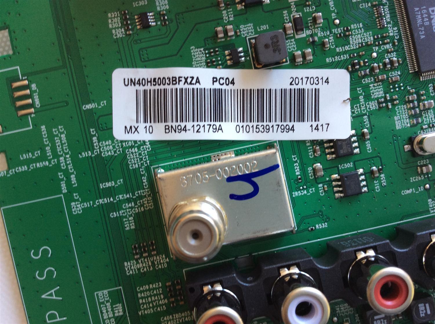 MAIN / SAMSUNG BN94-12179A / BN41-02263C / BN97-13120A / DISPLAY BN96-48142A / PANEL CY-DH040BGNV2H / MODELOS UN40H5003BFXZA DB05 / UN40H5003BFXZC DA01 - Imagen 2
