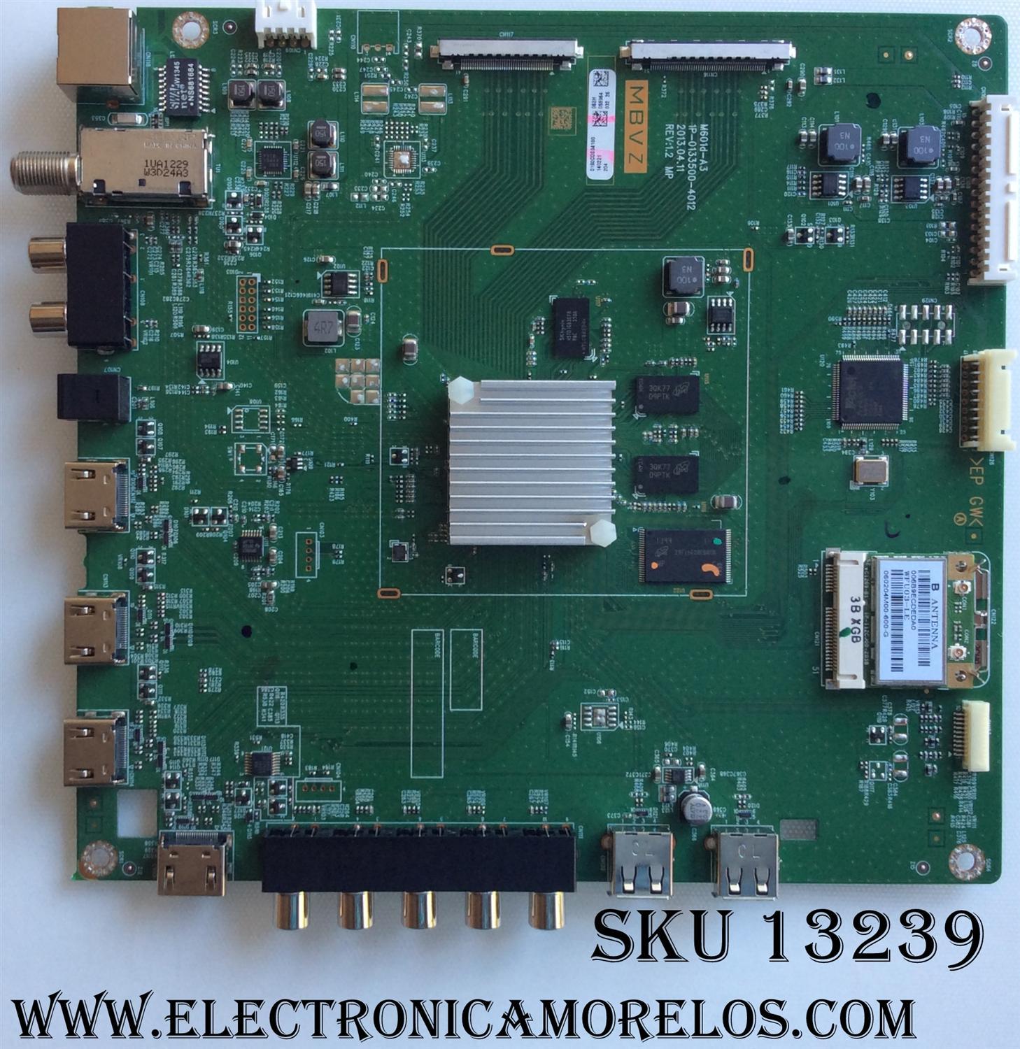 MAIN / VIZIO Y8386062H / 0180COS04100 / Y8386062S / 1P-0133500-4012 / MODELO 60"	