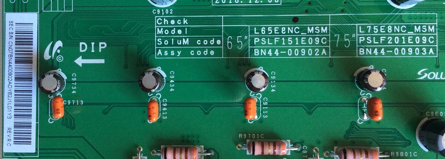 LED DRIVER ORIGINAL PARA TV SAMSUNG / NUMERO DE PARTE BN44-00902A / L65E8NC_MSM / PSLF151E09C / BN4400902A / MODELOS QN65Q7FAMF / QN55Q8CAMFXZA / QN55Q8CAMFXZA FA02 - Imagen 2