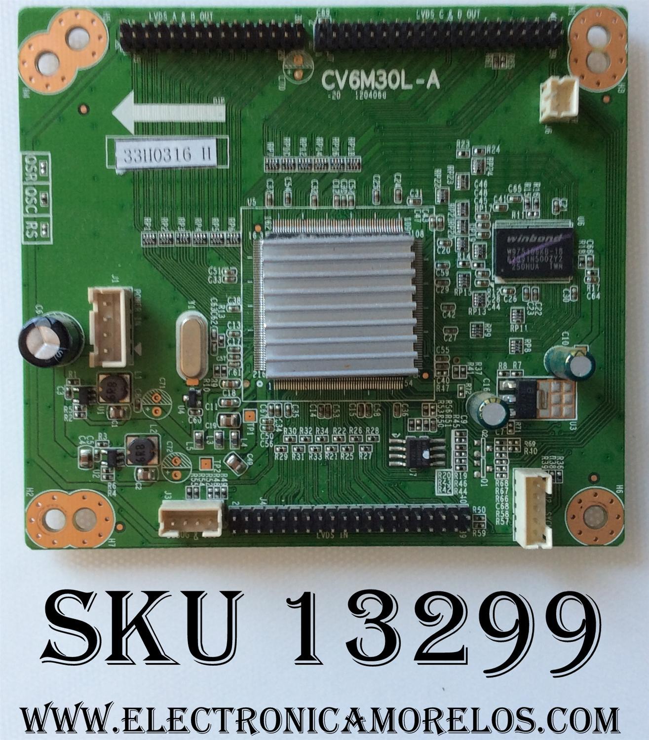 TARJETA INTERFACE / ELEMENT 33H0316 / CV6M30L-A / M ODELO ELEFT406 C1300	
