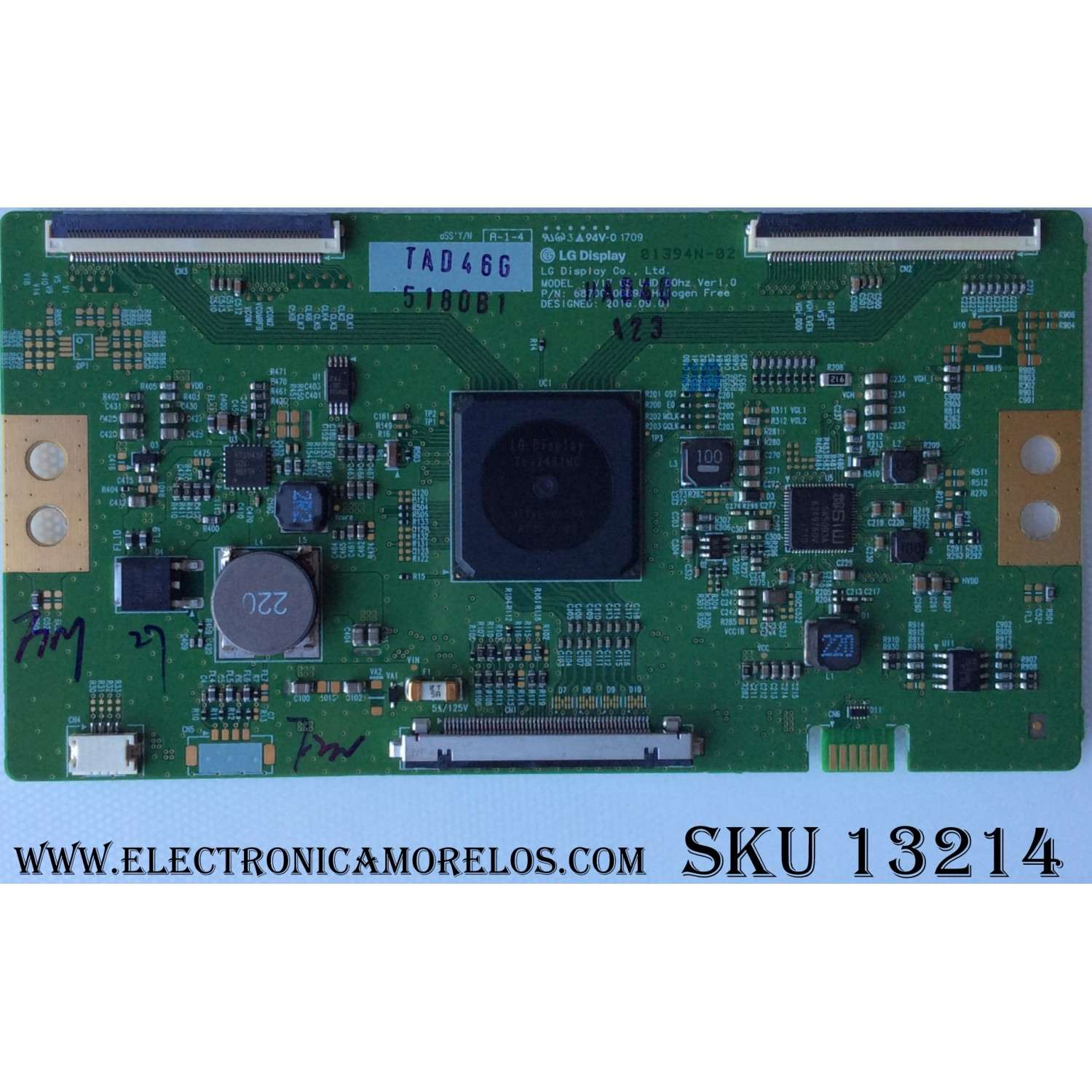 T-CON / LG 5180B / 6871C-5180B / 6870C-0689A / MODELO 65UJ6540-UB.BUSYLJR / PANEL LC650EGE (FK) (M3)	