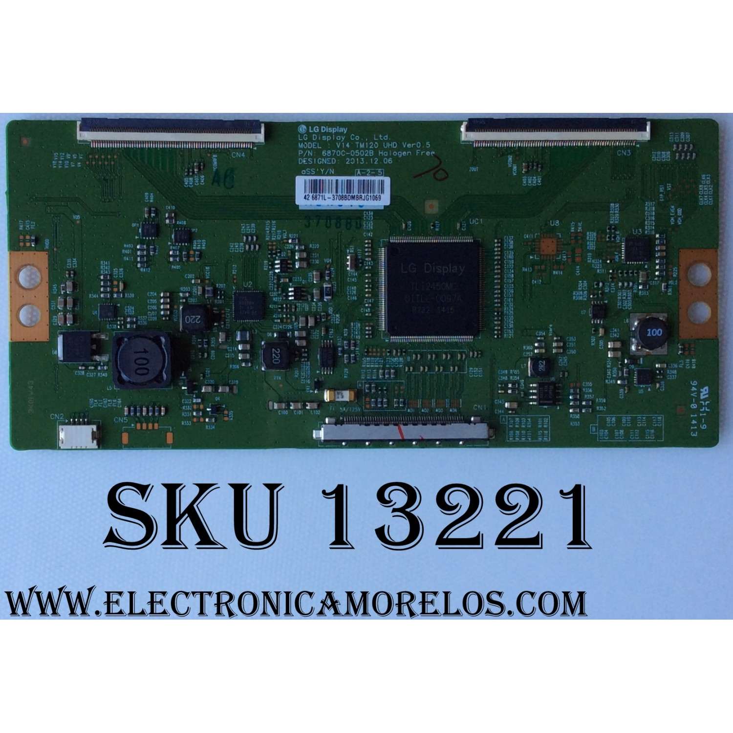 T-CON / CHANGHONG / 3708B / 6871L-3708B / 6870C-0502B / MODELO UD42YC5500UA	