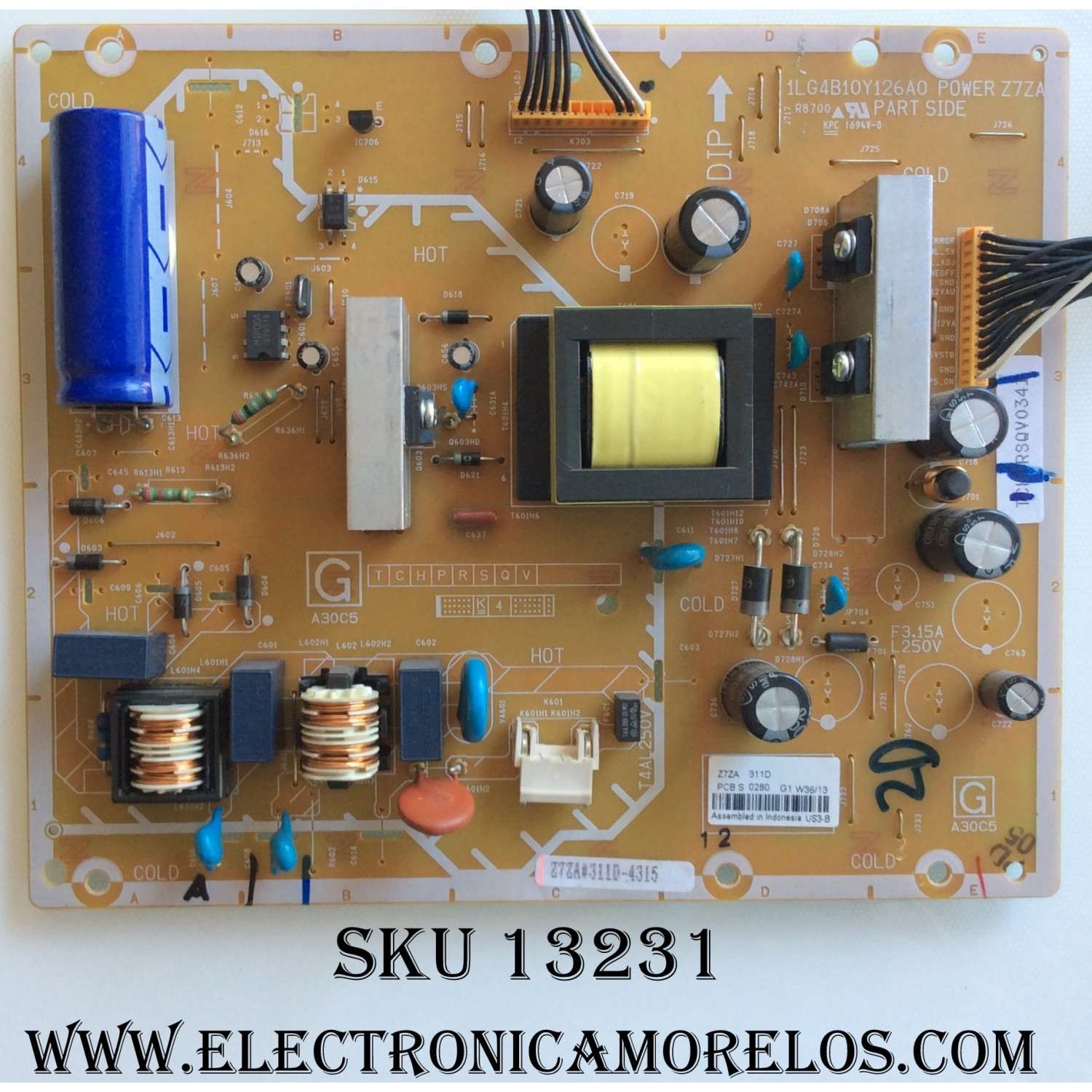 ADAPTADOR AC HP / NUMERO DE PARTE 0957-2304 / 3919964103LA / INPUT: 100-240 VAC 50/60HZ 0.9A / OUTPUT: 32-12 VDC - 1094 mA - 250 mA	