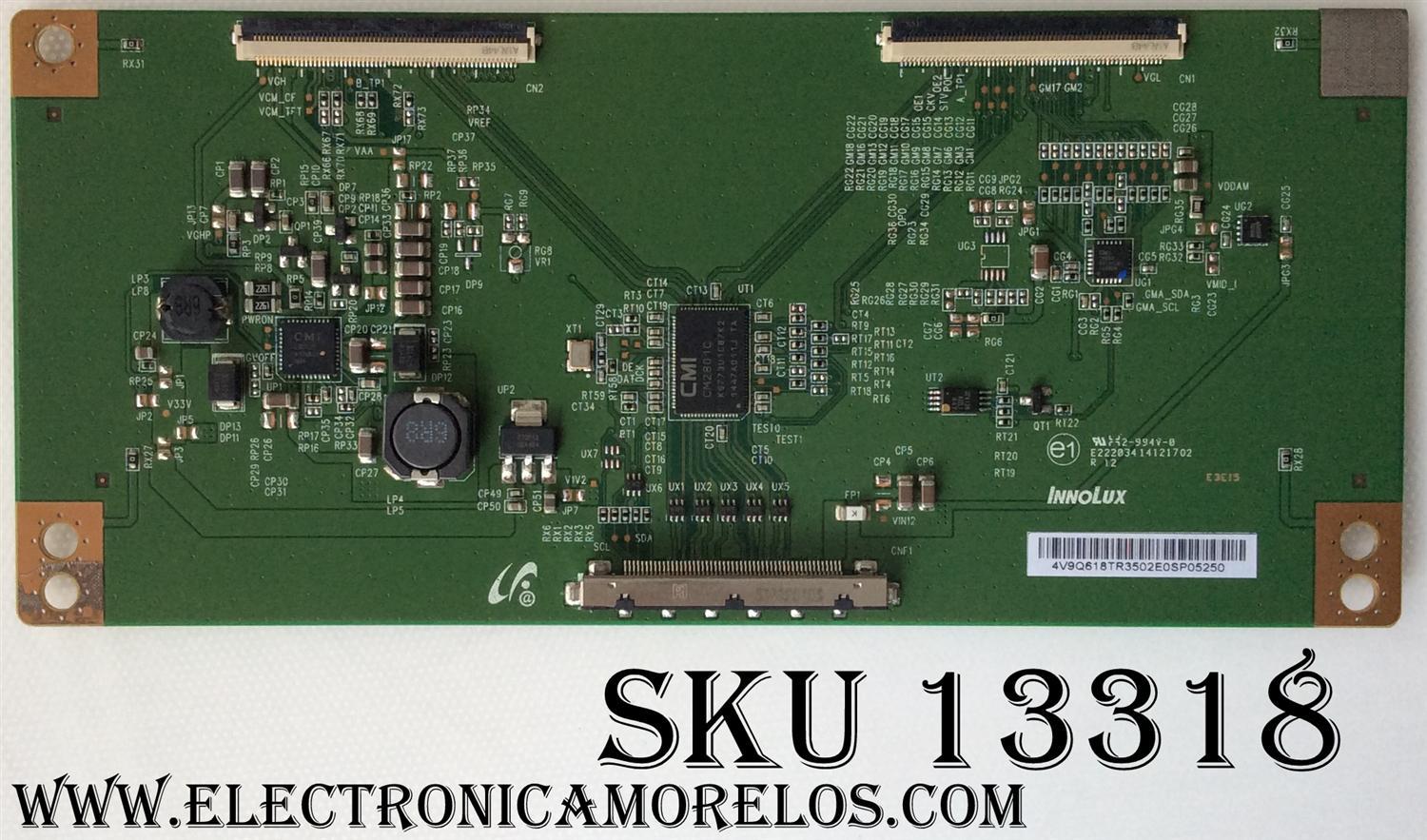 T-CON / LG 4V9Q618TR / E22203414121702 / MODELO 50LF6000-UB.BUSJLJR	