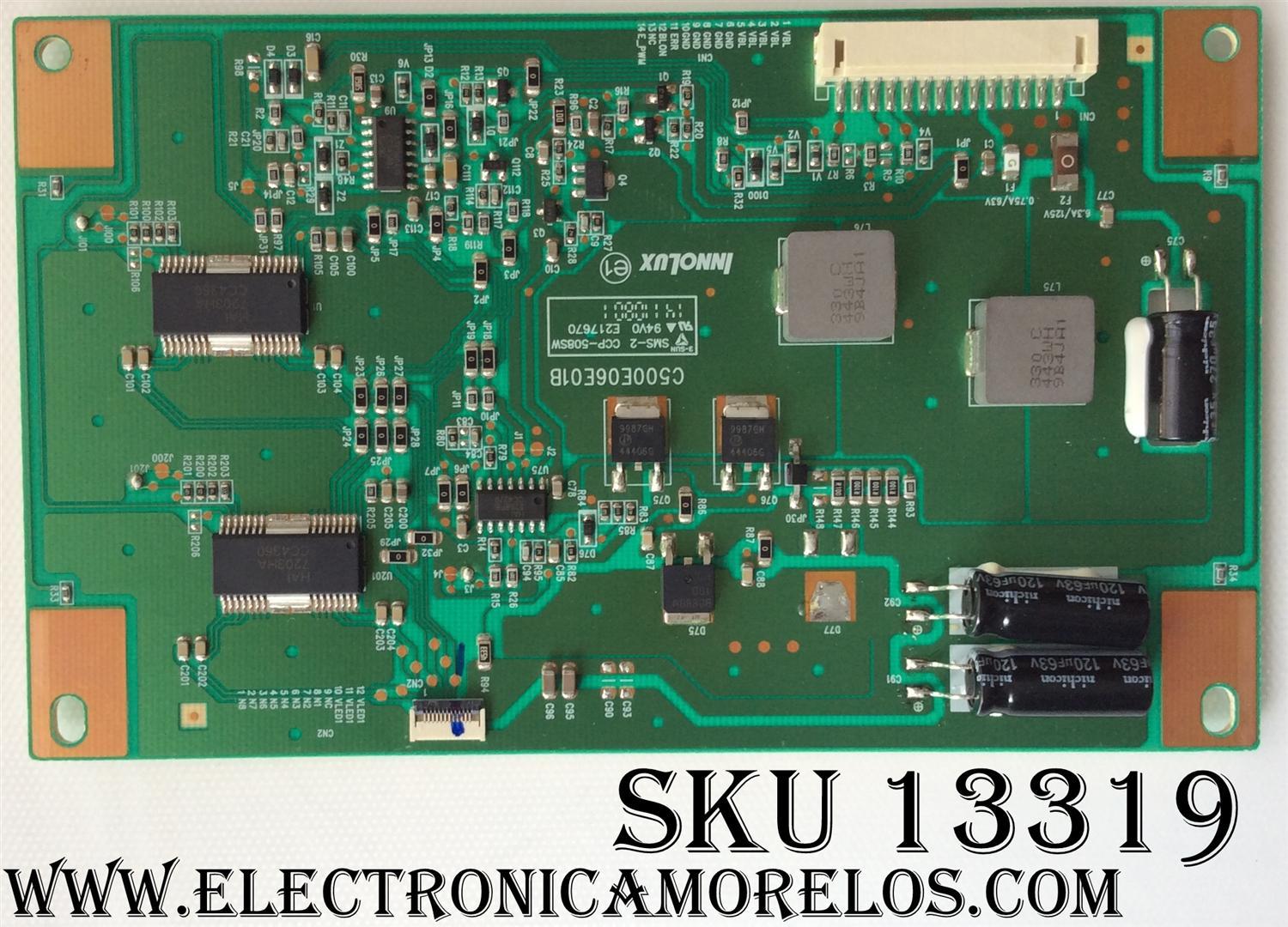 LED DRIVER / PANASONIC 450H5C2XN / C500E0601B / MODELO TH-50LRU70 / PANEL V500HJ1-LE6 REV.F2	