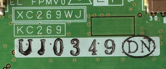 TARJETA DIGITAL / SHARP DUNTKC269VJ03 / XC269WJ / KC269 / UJ03 / MODELO LC-32G4U	 - Imagen 2