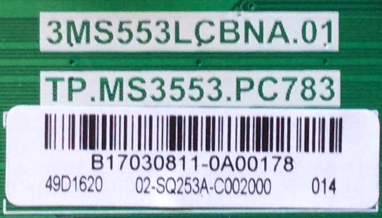 MAIN / FUENTE / (COMBO) / HITACHI B17030811 / 3MS553LCBNA.01 / TP.MS3553.PC783 / 02-SQ253A-C002000 / MODELO 49E30	 - Imagen 2