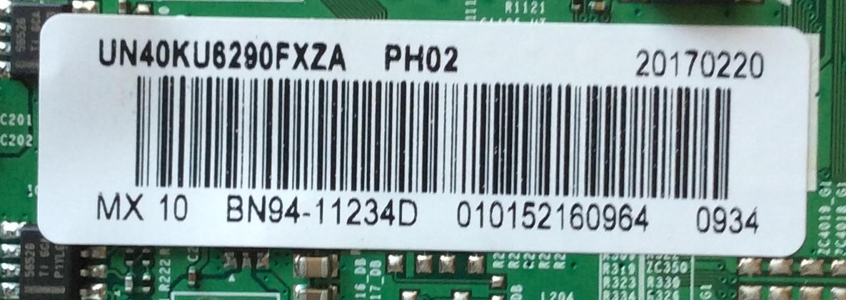 MAIN PARA TV SAMSUNG / NUMERO DE PARTE BN94-11234D / BN41-02528A / BN97-10648A / BN9411234D / PANEL CY-GK040HGLV7H / MODELOS UN40KU6290 / UN40KU6290FXZC / UN40KU6290FXZA FF06 - Imagen 2
