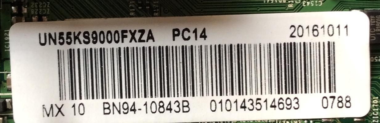 MAIN / SAMSUNG BN94-10843B / BN97-10675B / BN41-02504A / MODELO UN55MU6300FXZA FA01 / PANEL CY-QK055FLLV3H HW36	 - Imagen 2