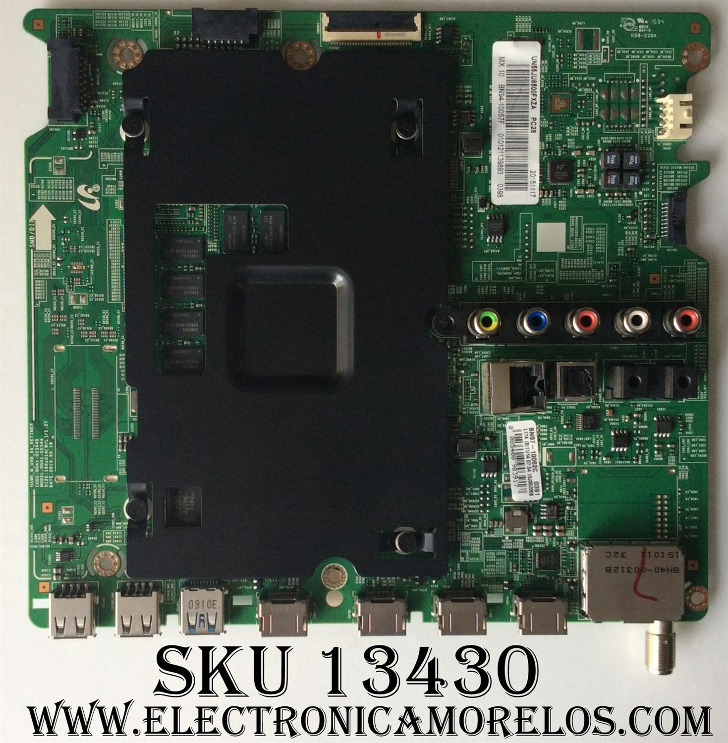 MAIN PARA TV SAMSUNG NUMERO DE PARTE BN94-10057F / BN97-10062C / BN41-02344D / MODELO UN55JU6500FXZA TH01 / PANEL CY-GJ055HGLV1H	