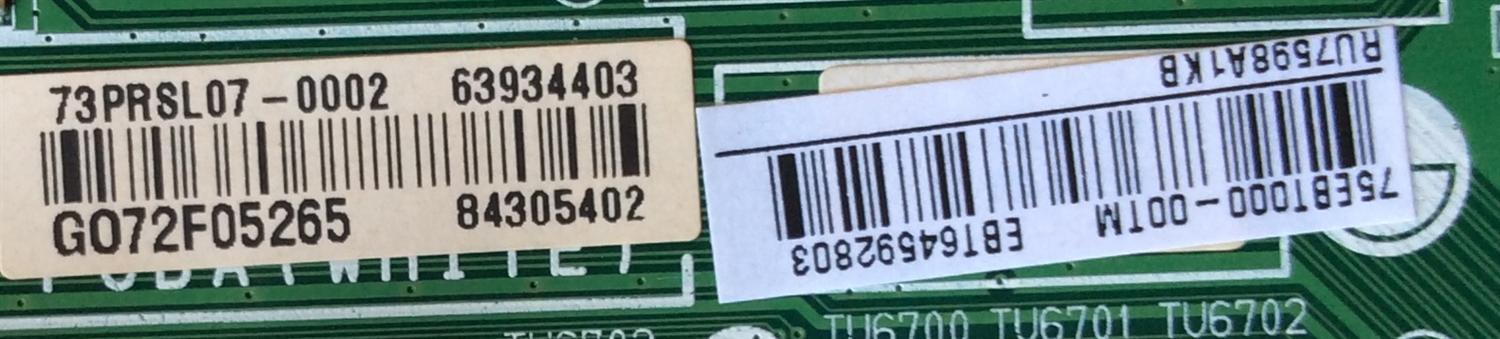 MAIN / LG EBT64592803 / EAX67148704(1.0) / 63934403 / MODELO 49LJ5500-UA.AUSYLOR / PANEL NC490DUE AAFX1	 - Imagen 2