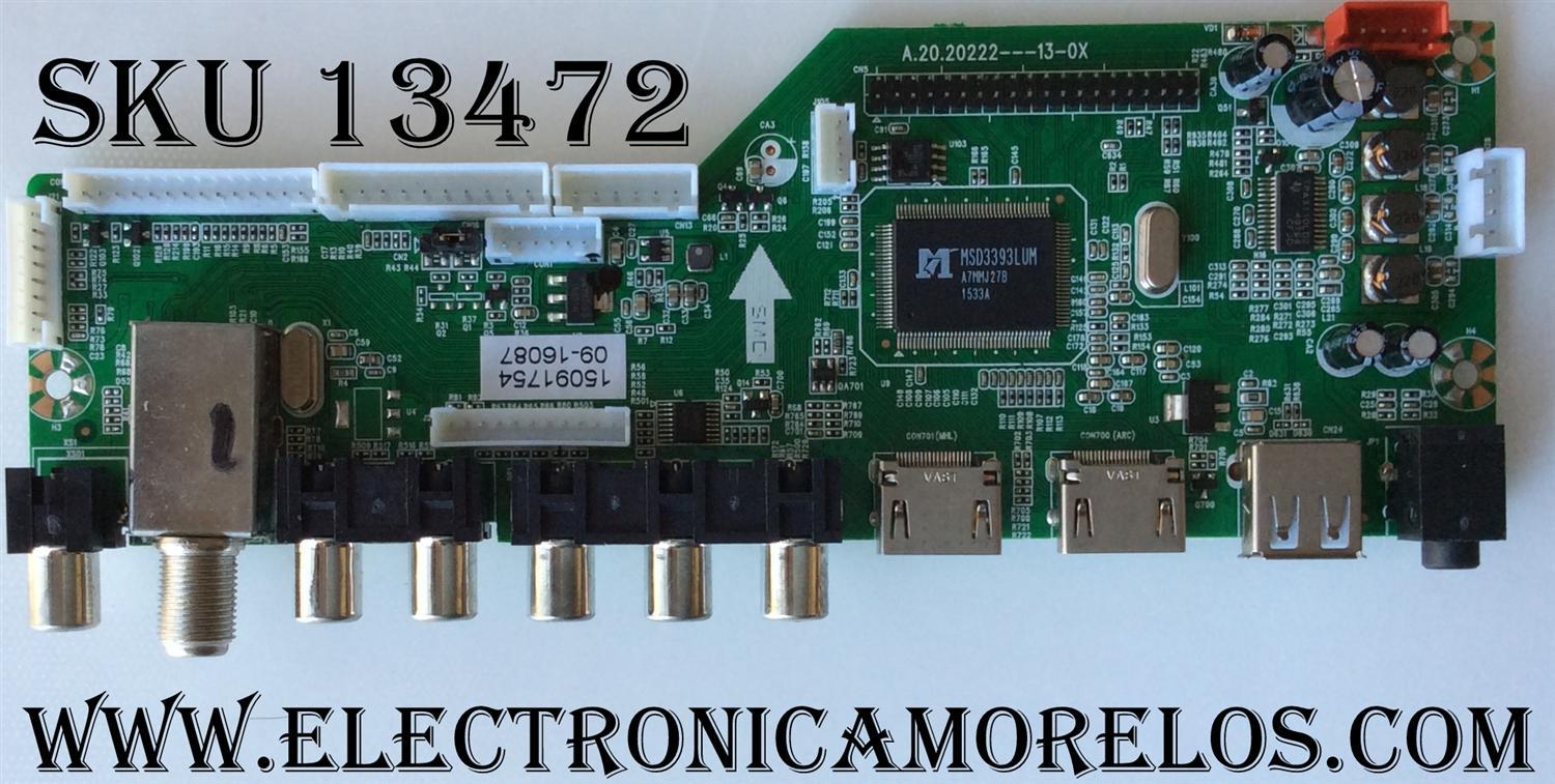 MAIN / RCA 40GE0010364-A1 / 20150906143738 / RE01M3393LNA66 / AE0010364 / 1604276 670 / A.20.20222 14-0X / D032303/16RY / 20222C / MODELO LED40G45RQD 5520-LD40G45-A1