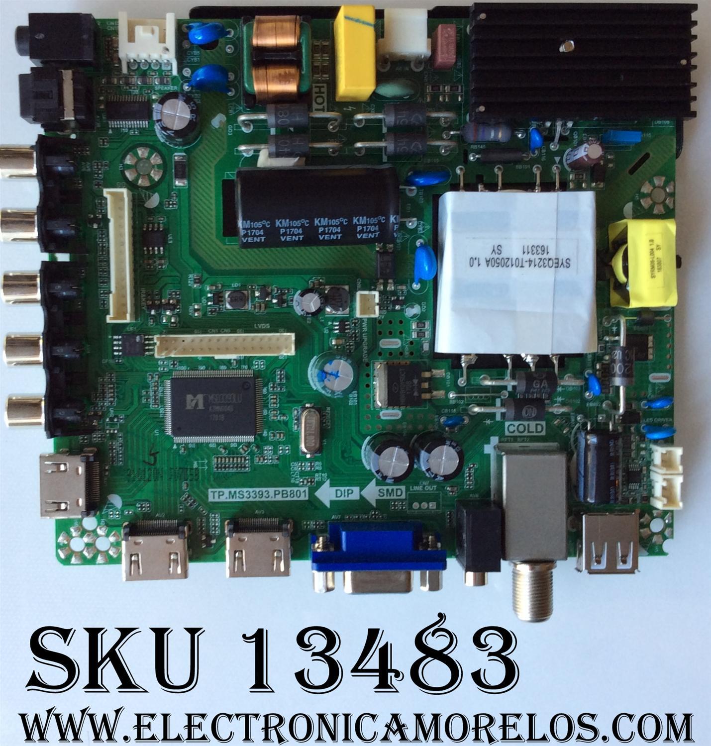 MAIN / FUENTE (COMBO) / RCA 21005686 / E17037-KK / TP.MS3393.PB801 / PANEL´S MD5004YTIF / V500HJ1-PE8 / MODELOS LED50B45RQ / ELEFW5017 LE-50GV350-D3 / ELEFW5017 C7C0M0A3D