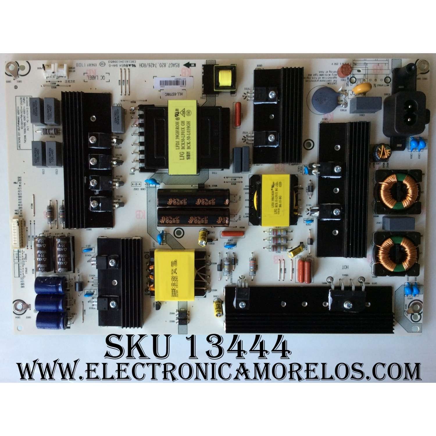 FUENTE DE PODER / HISENSE 210454 / RSAG7.820.7426/ROH / HLL-6570WC / PANEL HD650M5U51-B1\S0\GM\ROH / MODELO 65H6D