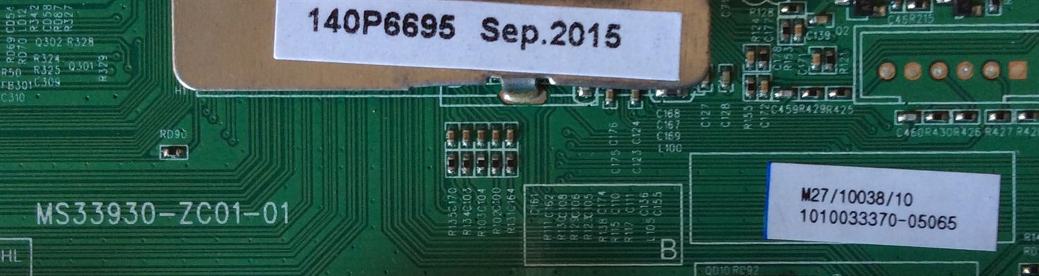 MAIN / PROSCAN 1010033370 / 140P6695 / 1010033370-05065 / MS33930-ZC01-01 / MODELO PLED5529A	 - Imagen 2