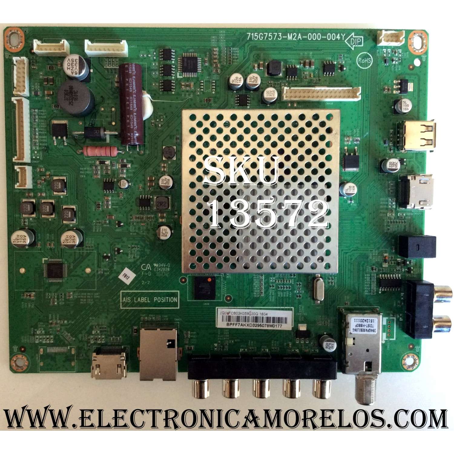 MAIN / VIZIO 756TXFCB02K0590 / 715G7573-M2A-000-004Y / 715G7573-M01-000-004Y/ (Q)XFCB02K059010Q / MODELO E32-C1 LTT7SJFR / DISPLAY LC320EUJ(FF)(E2) / PANEL TPT315B5-EUJFFE REV:SIG	