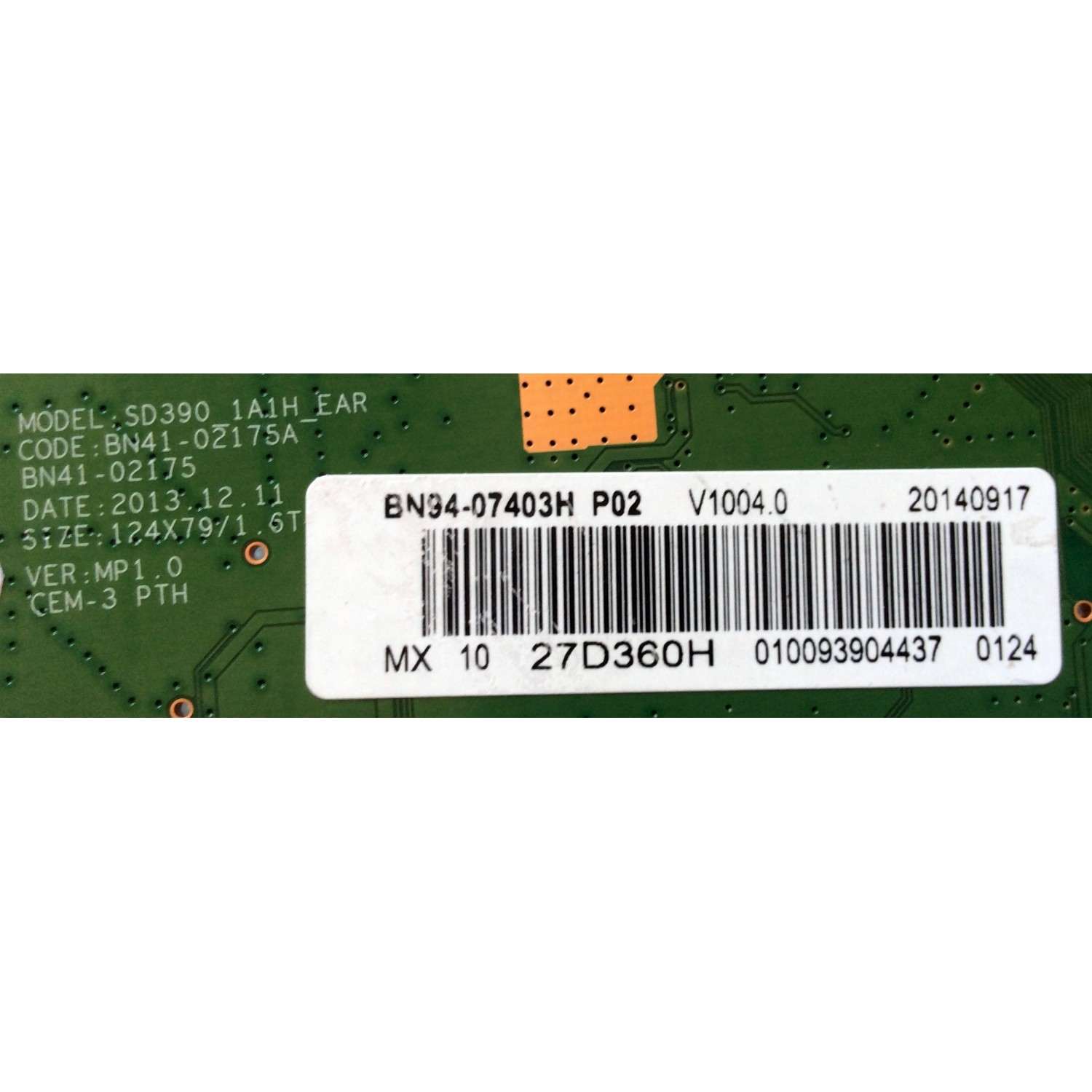 MAIN / SAMSUNG BN94-07403H / BN97-08314U / BN41-02175A / MODELO LS27D360HSY/ZA / PANEL CY-MH270BGLV1H - Imagen 2