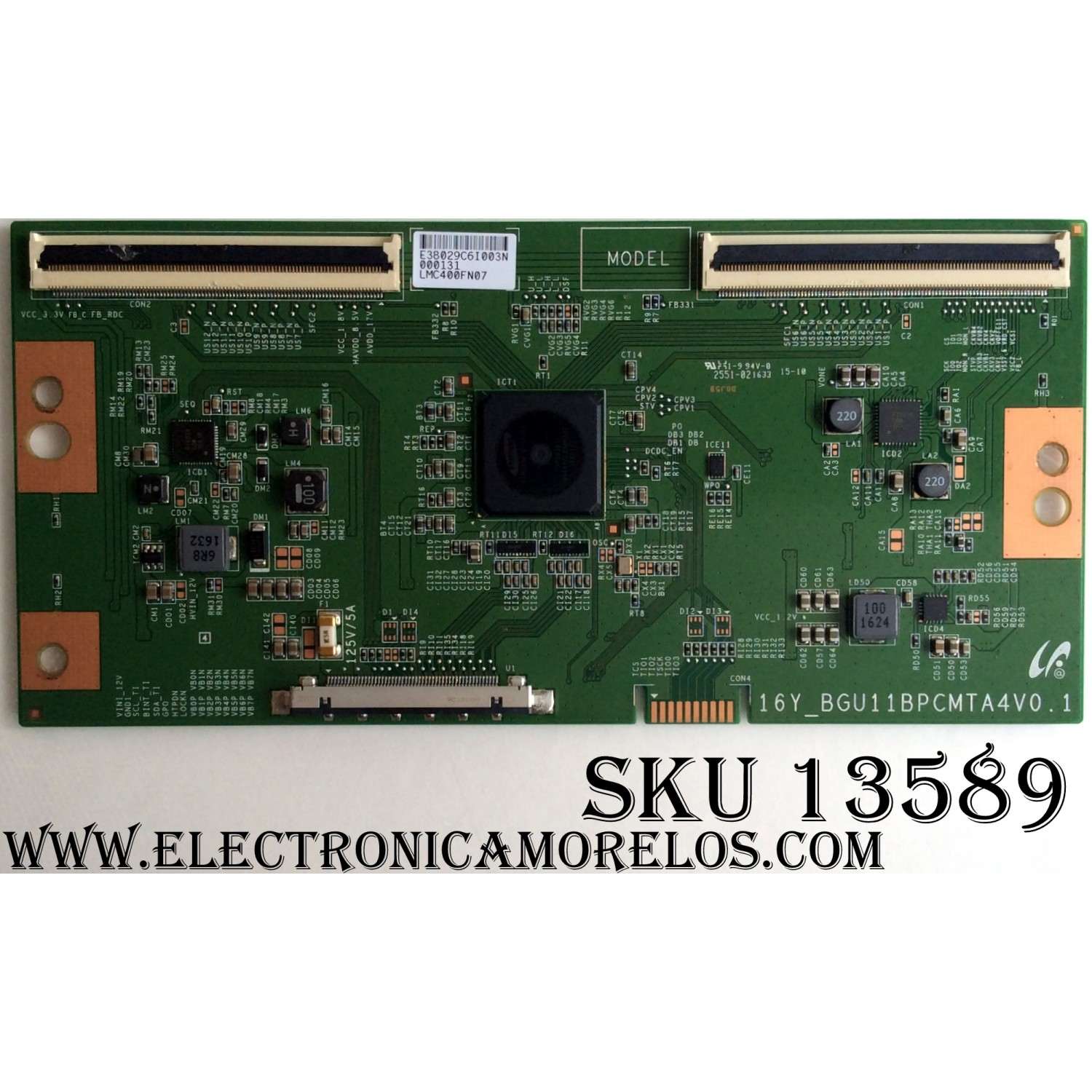 T-CON / SCEPTRE LJ94-38029C / 38029C / 16Y_BGU11BPCMTA4V0.1 / MODELO U40 SDIV58CB / PANEL LSC400FN07 	