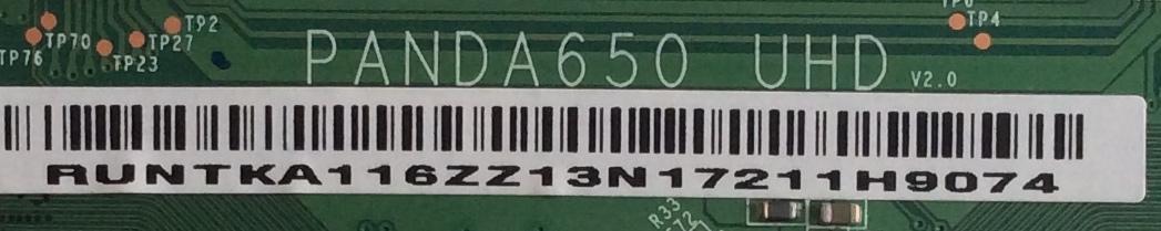 T-CON / HAIER RUNTKA116ZZ / PANDA650 UHD / MODELO 65UF2505	 - Imagen 2