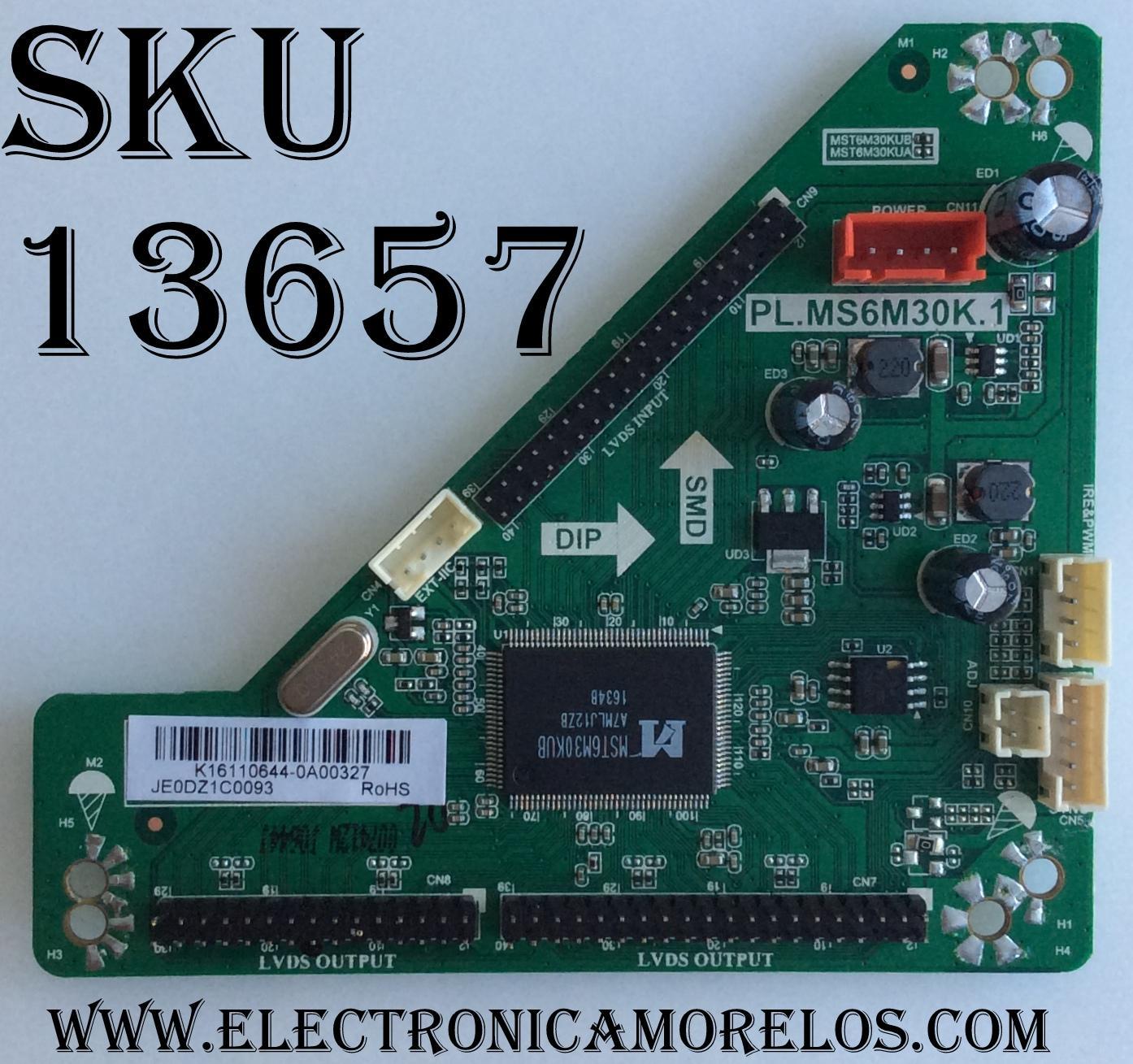 TARJETA INTERFAZ / RCA K16110644 / PL.MS6M30K.1 / AE0140145 / JE0DZ1C0093 / MODELO RLED6090	